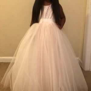 A beautiful flowers girl dress